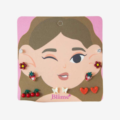 Strawberry earrings set