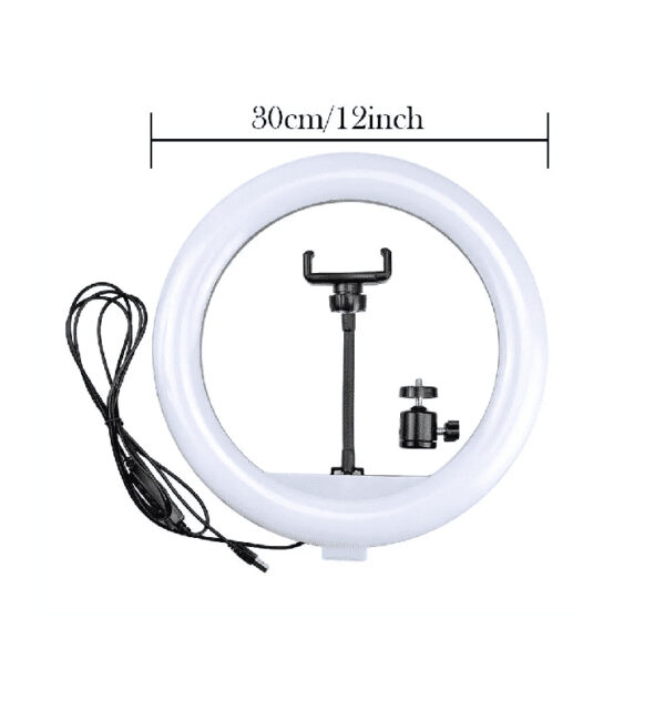 LED ring light 12" with tripod stand 42"