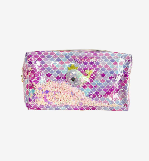 Makeup bag for purse whale with glittter