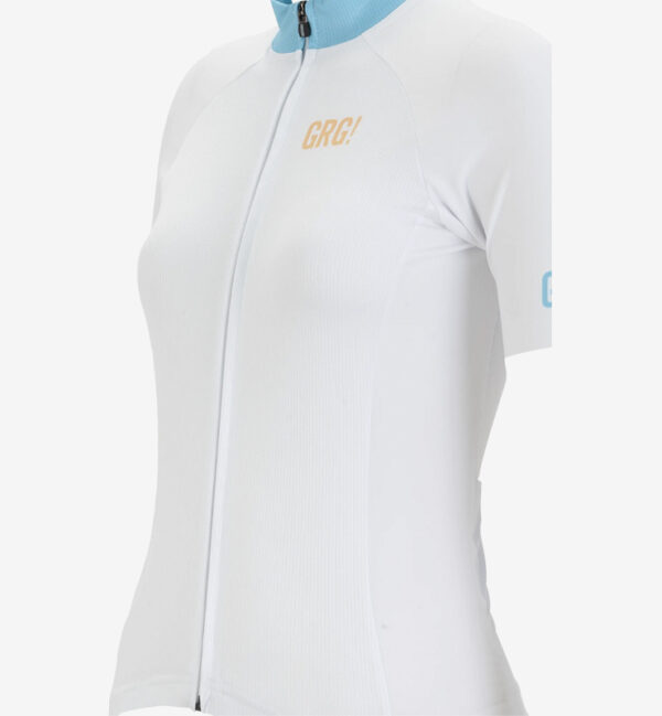 Camiseta ciclismo manga corta para mujer KM100 confort jazmin