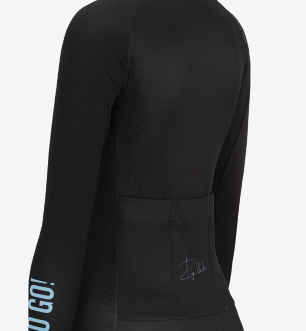 Camiseta ciclismo manga larga mujer KM100 comfort nebulosa