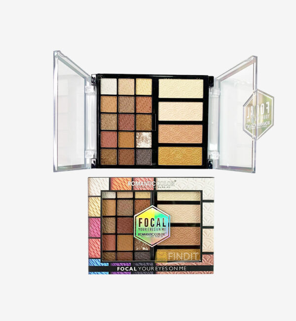 Focal eyeshadow palette with highlighters
