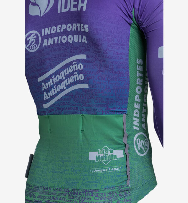 Camiseta ciclismo manga larga KM100 para hombre Orgullo Paisa