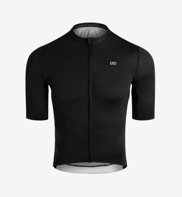 cycling jerseys short sleeve KM200 Jet Black
